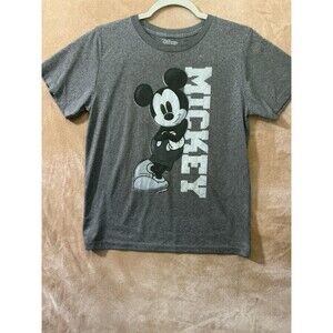 Disneyland Disney Mickey Mouse Grey Graphic T-shirt Tee Kids Small